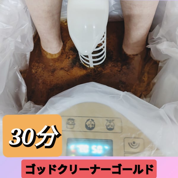 効果実感◎ゴッドクリーナーゴールド30分　足湯＆時短デトックス