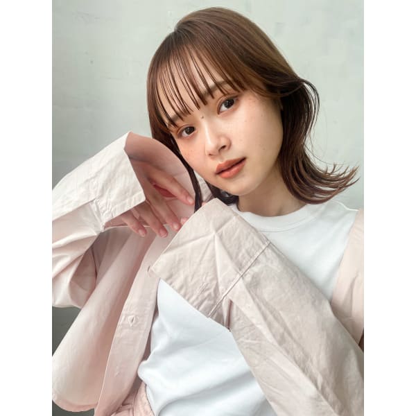 カット+カラー+ナノバブルシャンプー付¥7000