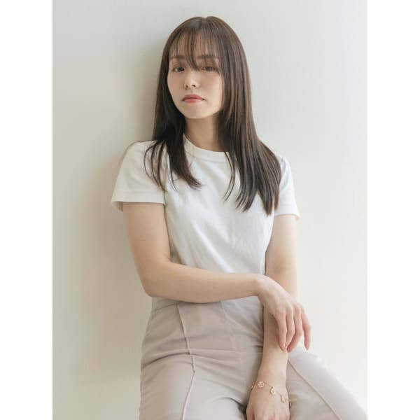 美髪ストレート シャンプー、ブロー込み