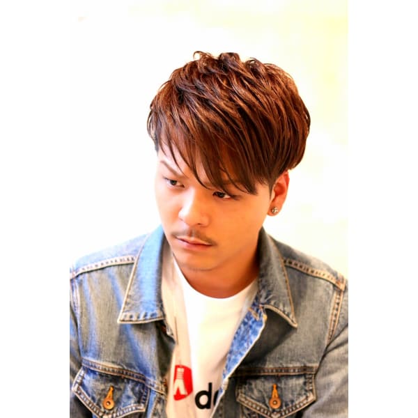 ネット予約のみ！【メンズ限定】カット＋部分パーマorカラー＋ヘッドスパor炭酸泉or眉カット