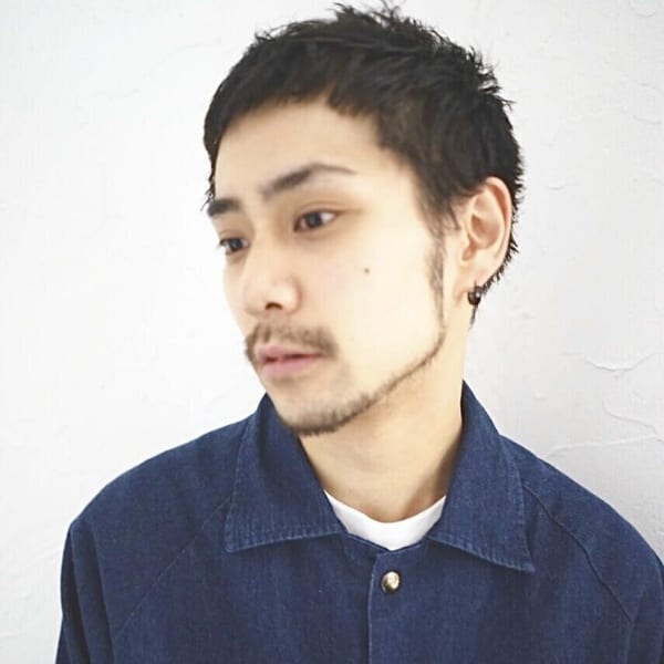 【MENS】カット＋オーガニックカラー＋眉カット+炭酸泉 【￥9000】