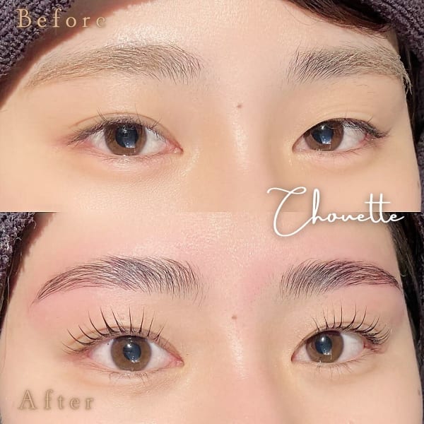 《垢抜けNO.1》ハリウッドブロウ＋パリジェンヌ含む似合わせまつ毛パーマ(上)