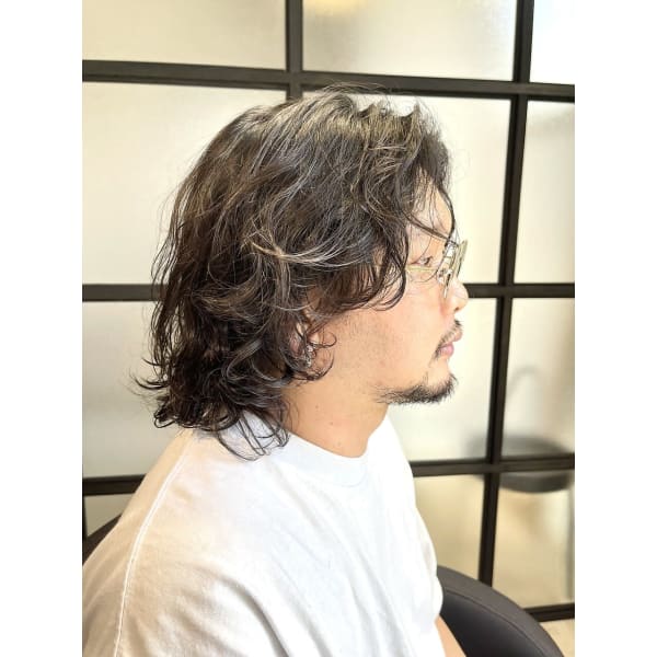 【新規】大人メンズカット+パーマ+マイクロバブル¥17600→¥12100