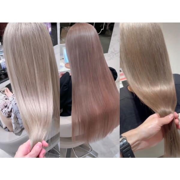 【人気No.2】ハイトーンを楽しみたい方へ☆カット＋ケアブリーチ＋全体カラー+Refaバブル
