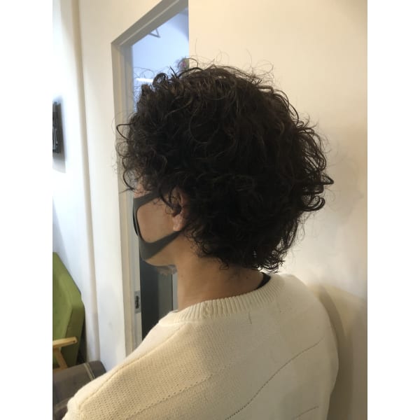 メンズ・デザインヘアカット（眉カット・シャンプー・スタイリング込み）+メンズカラー