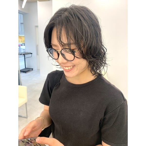 【平日限定】カット+パーマ+トリートメント+5分スパ ¥7700