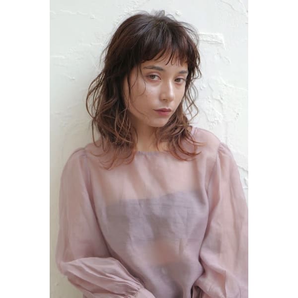 【さりげないお洒落◆チラ見せで旬顔】 イヤリングカラー+カット