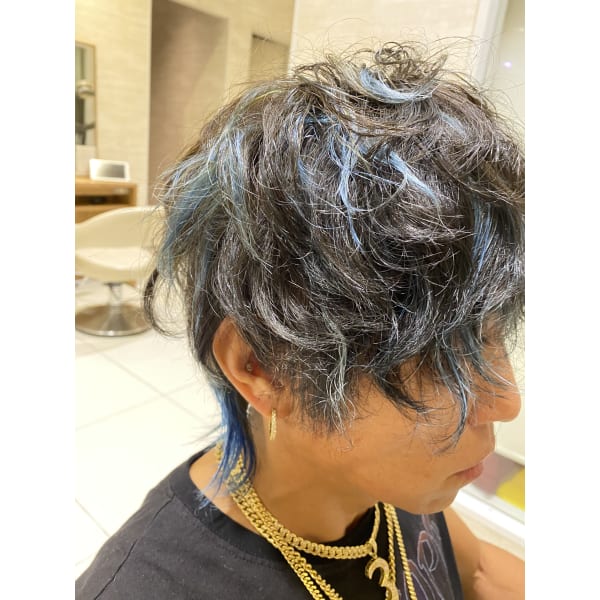 【メンズ人気N0.2☆】カット＋ウェーブパーマ＋ヘアケア￥13300