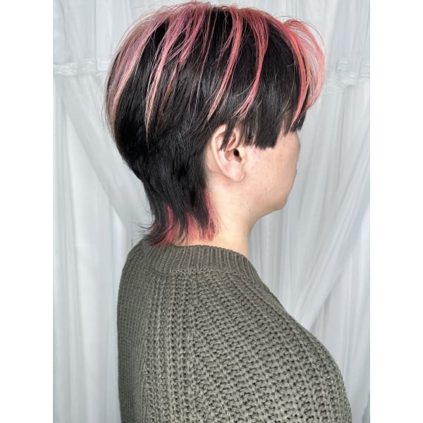 新規men‘s限定【stylist石島指名限定クーポン】デザインカット＋メッシュキャップカラー