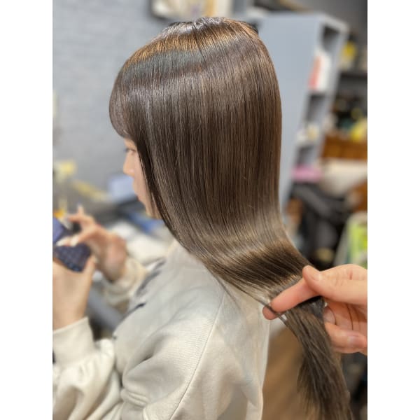 【平日15時まで☆】カット＋NANOプレックスカラー＋トリートメント