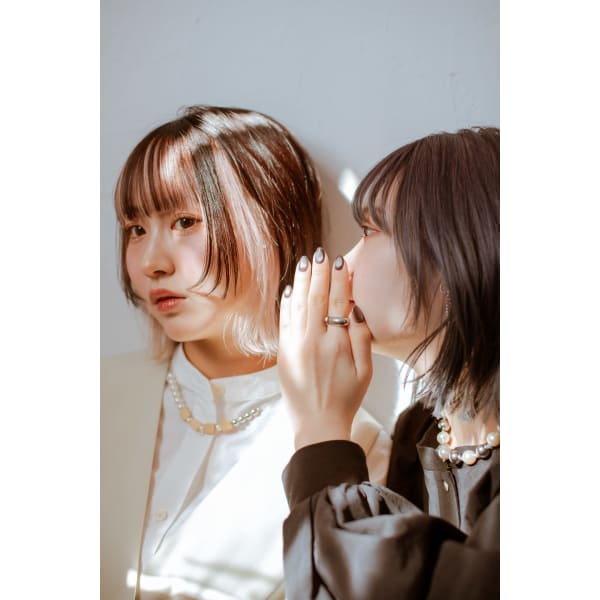 【Lia限定】デザインカット+イルミナカラーorアディクシーカラー+アミートリートメント¥10990