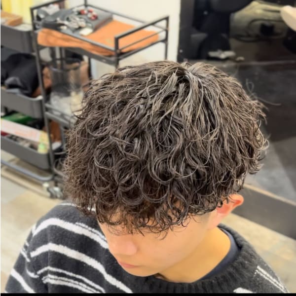 【米田指名限定クーポン】メンズカット+トレンドパーマ