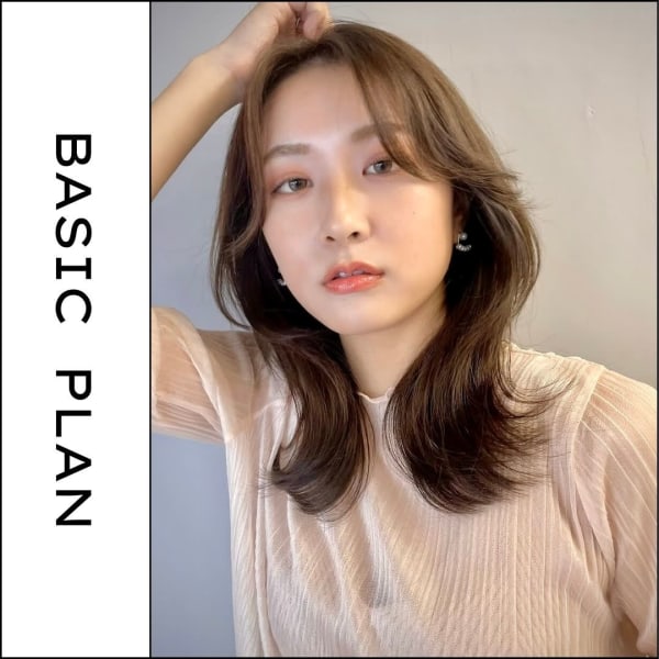 【Wケア☆ベーシック】カット＋イルミナカラー＋Asia Tr＋バリ式SPA（10分） 