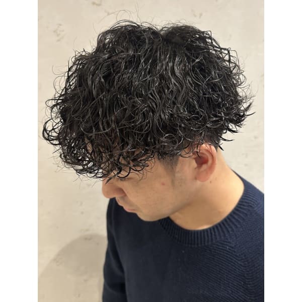 【鈴木指名限定】クリエイティブデザインパーマ×カット×髪質改善TR　¥14000