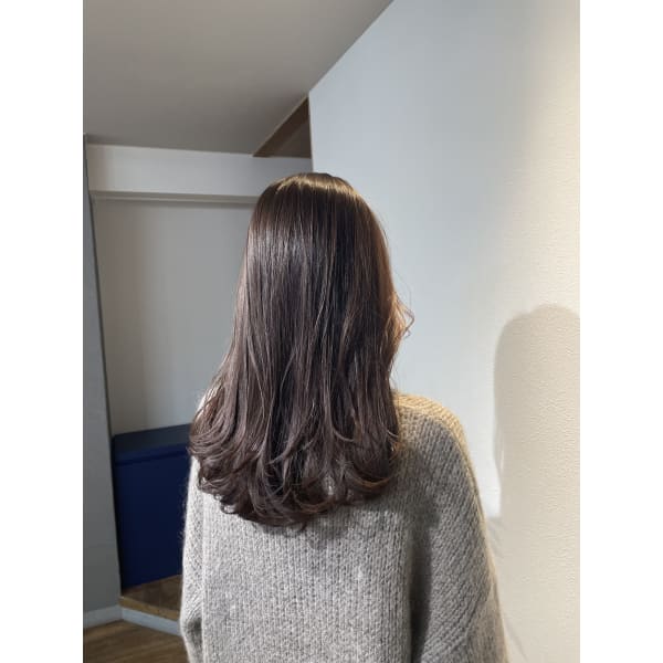 【プチイメチェン】潤い艶カラー＋前髪カット＋トリートメント＋マイクロバブル