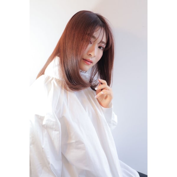 【クセ毛対策】 ポイントストレート+カット ¥12,100~