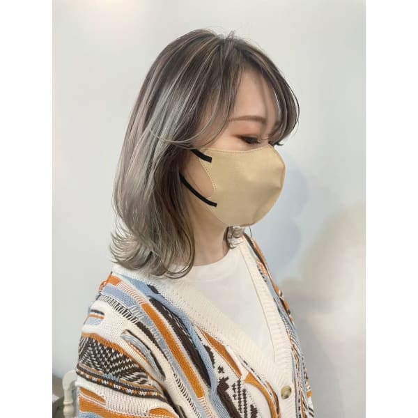 カット+ブリーチリタッチ+カラー+3ステップトリートメント¥21,120~【三軒茶屋駅】