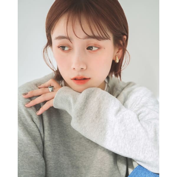リタッチカラー+ハホニコTR+ナノバブルシャンプー付¥4,900