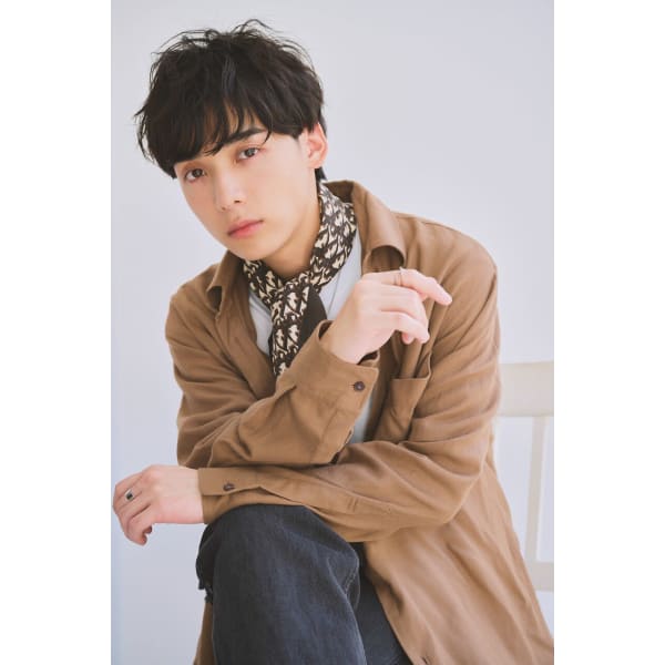 ★メンズカット+カラー+水パーマ+ナノバブルシャンプー付¥9,900