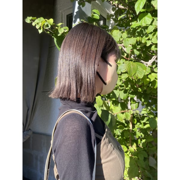 【肌、髪にやさしい♪】ヴィラロドラオーガニックカラー+似合わせカット『頭皮保護+ジアミン除去込み』