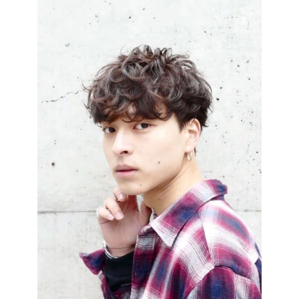 【メンズ】カット＋無造作パーマ￥11000天神/大名/髪質改善トリートメント]