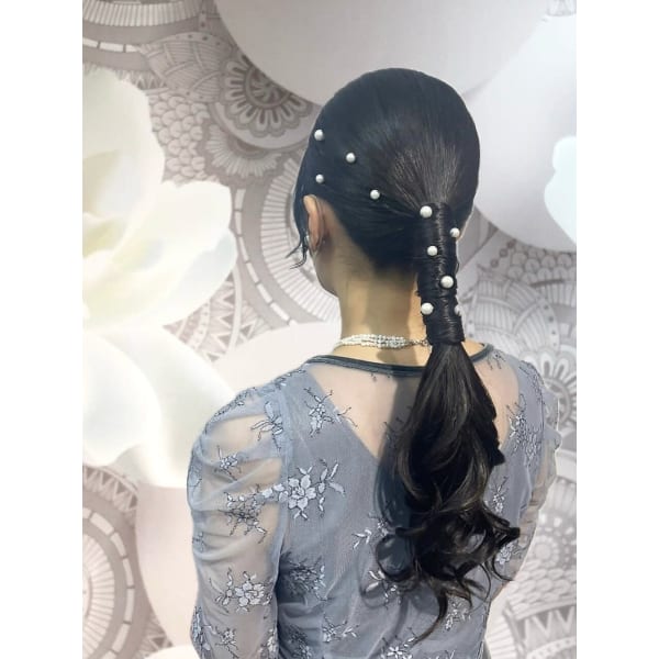 【お得なパールピン5本付♪】洋髪ヘアセット★￥4950★