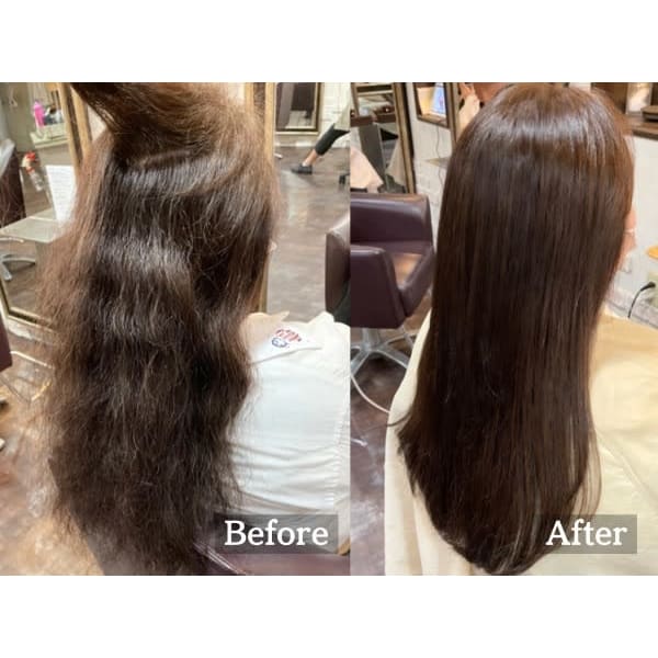 【髪質改善menu.2】似合わせカット+酸性ストレートorオイルストレート