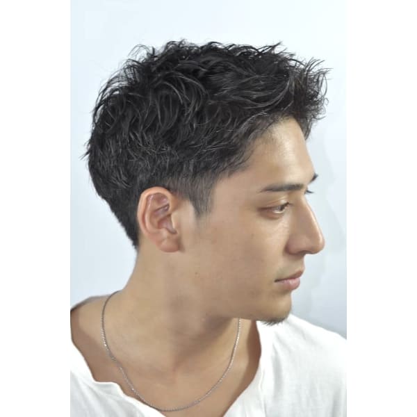 【顔剃りなし】カット+眉毛のみ+シャンプー+ヘアセット