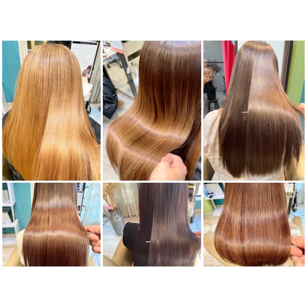 【悩みを強みに変える】髪質改善のプレミアムストレート+ドライカット¥22000