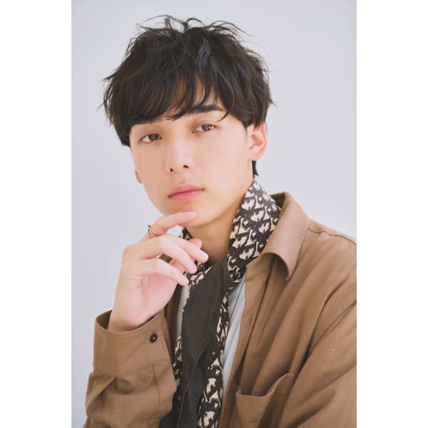 ★メンズカット+カラー+水パーマ+ナノバブルシャンプー付¥9500