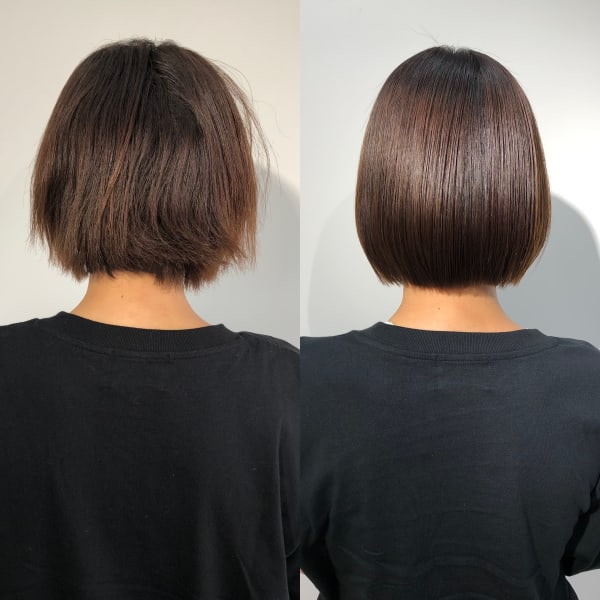 《クセうねりも大幅改善☆》カット+カラー+活性ケラチンヘアエステ¥41800⇒