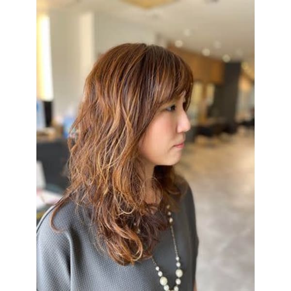 【スタイリングが楽に】カット＋パーマ＋シークエンス