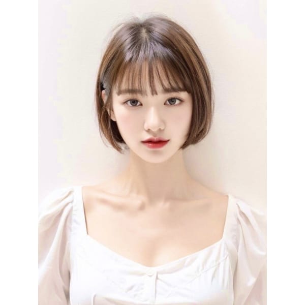 カット＋前髪縮毛矯正＋プレミアムカラー＋4stepトリートメント ￥18,700