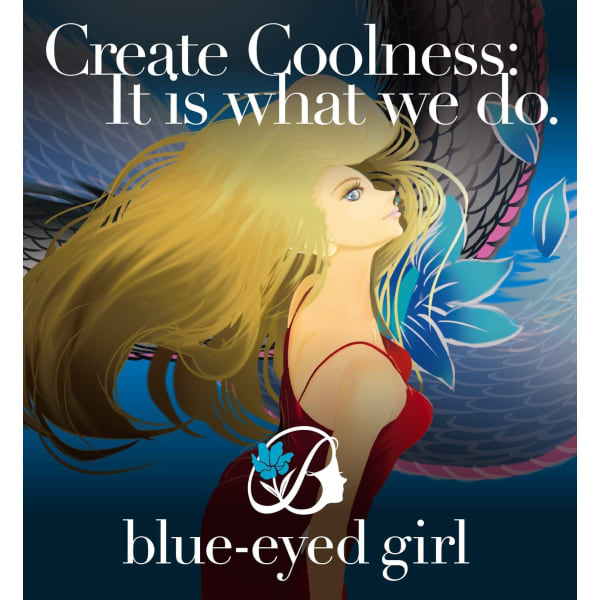 blue-eyed girl