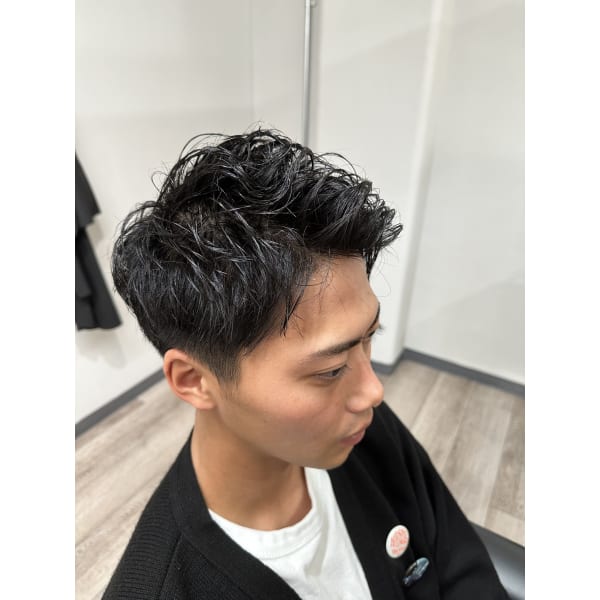メンズカット＋クレンジングヘッドスパ＋眉カット
