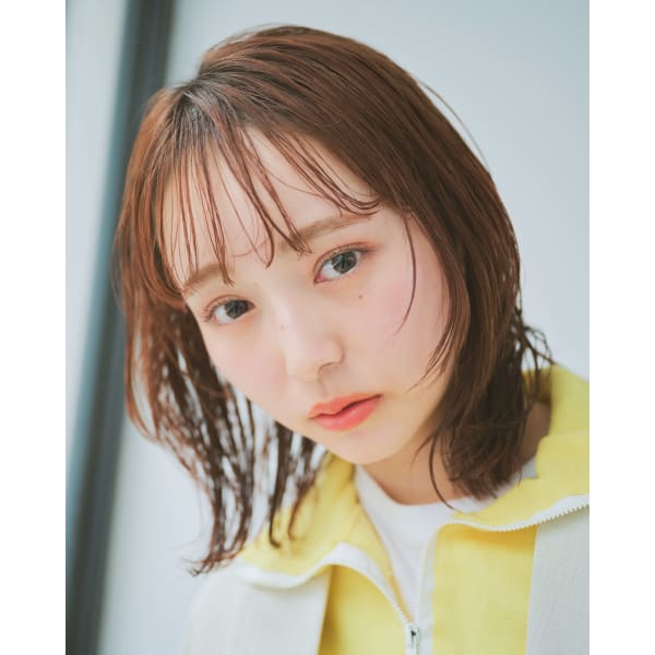 カット+カラー+ハホニコトリートメント+ナノバブルシャンプー付¥7500