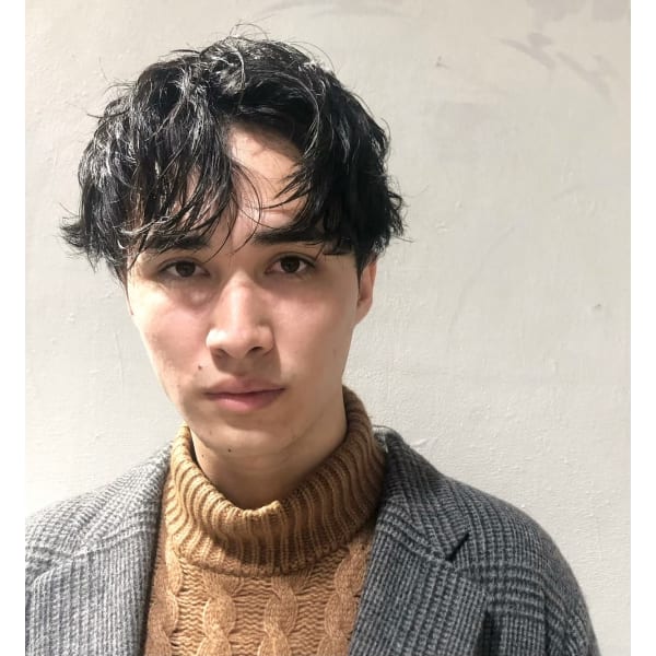 メンズ限定 ニュアンスパーマ&カット#池袋駅#池袋メンズ#髪質改善