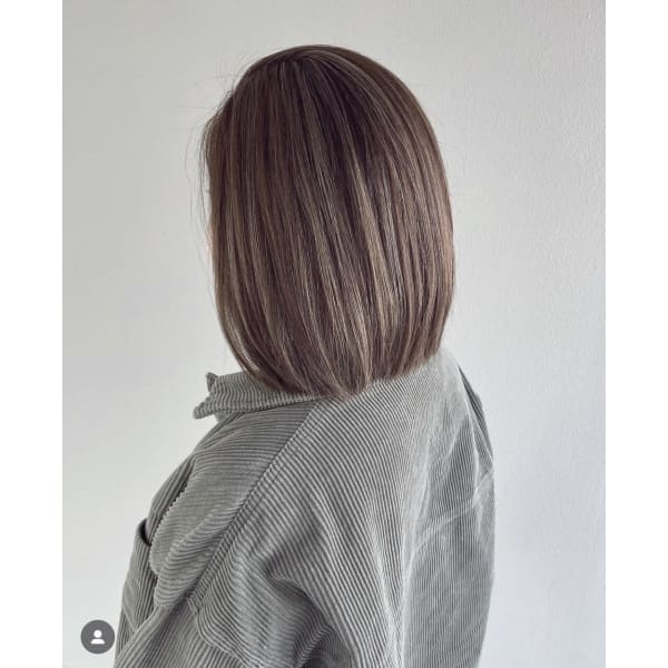 【デザイン】細ハイライトで透明感wカラーカットトリートメント