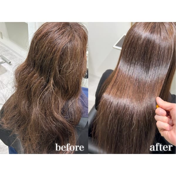 【大人気ホームケア付き】カット+プレミアム縮毛矯正+ナノバブル