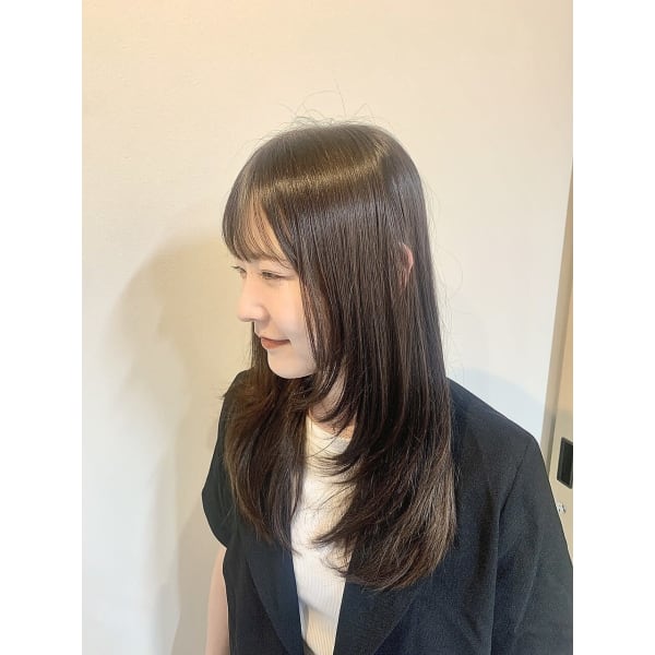 【人気No.1】メンテナンスカット+艶カラー+ハホニコトリートメント