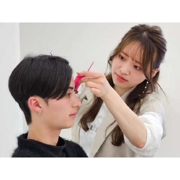 【人気No.1】メンズカット+眉カット+炭酸SPA+シャンプーブロー ８８００円⇒