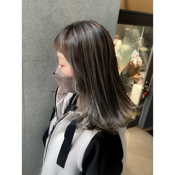 人気【白髪のお悩みに】カット+白髪ぼかしo脱白髪染め ¥14300~