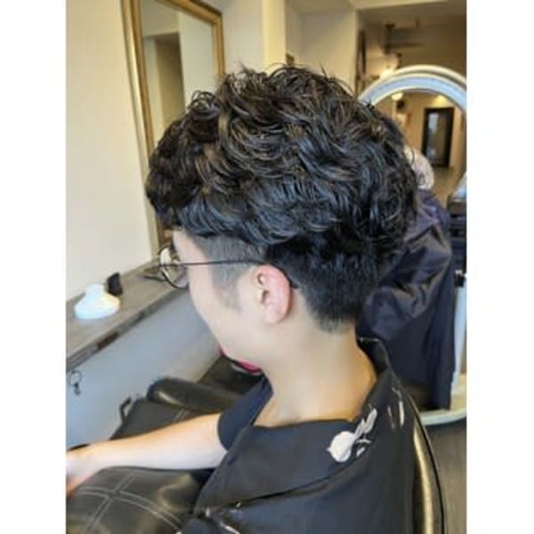 【男性おしゃれ化計画メニュー】 Mensカット＋クリープパーマ　￥13750→￥11000