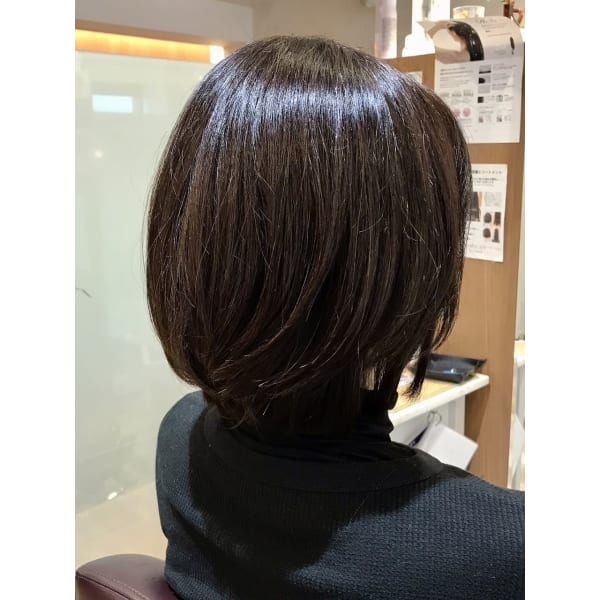 【気になる白髪に】リタッチカラー（白髪染め）＋カット＋TR