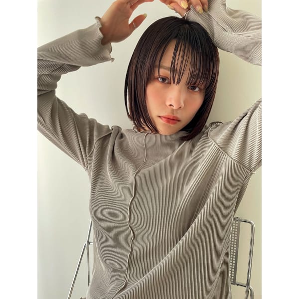 【ご新規人気当店No1】カット+透明感カラー+髪質改善ケラスターゼTr