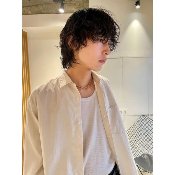 【Men’s限定】デザインカット+メンズパーマ+プチスパ