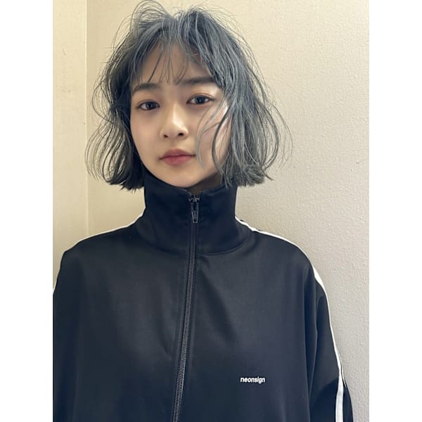 【arrange bob】コテ巻きアレンジ_ミニボブ_ケアブ
