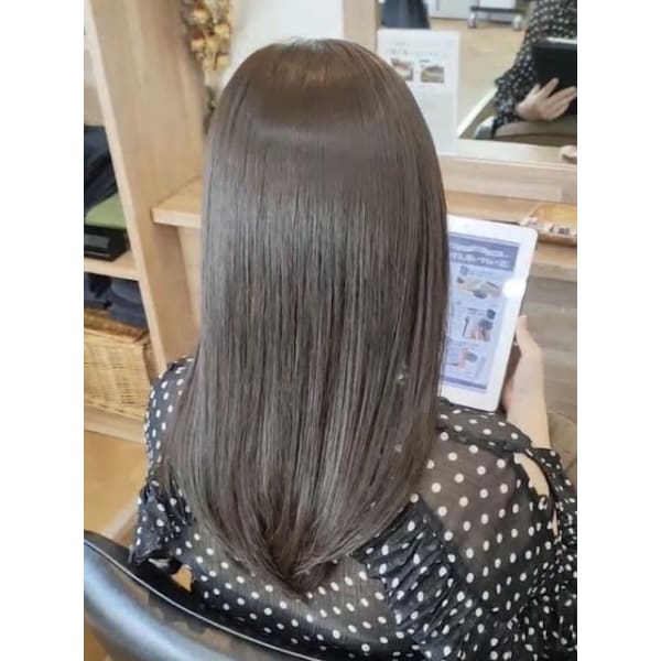 【人気No.１】カット+髪質改善カラー+８step髪質改善tr+炭酸泉15400円