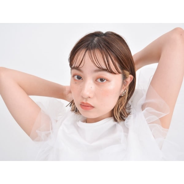 NEW◆髪質改善Tr◆カット+フルカラー+コアミーTr/8800