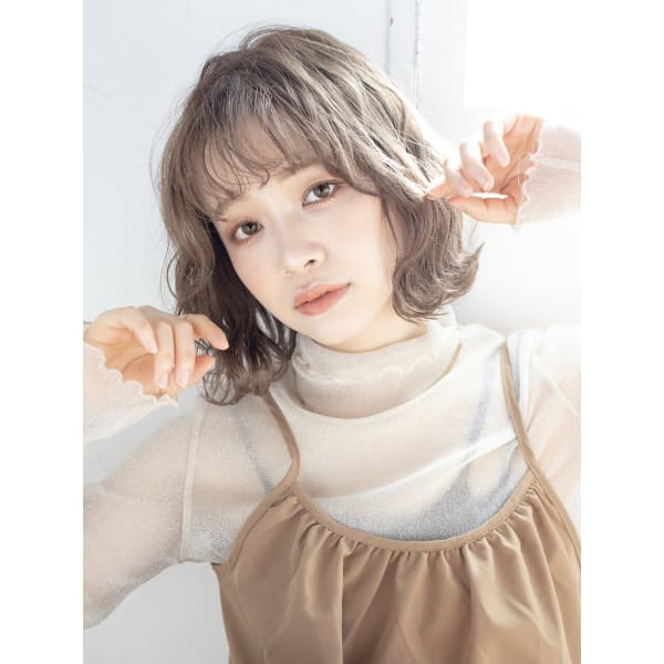 [ダメージを最小限に抑えたカラー]ケアカラー（フル）＋カット＋ウォータートリートメント